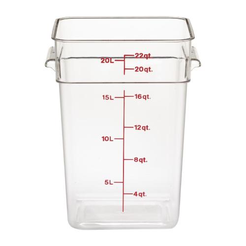 Cambro Square Storage Container - 20.8Ltr (Pack 6) (B2B)