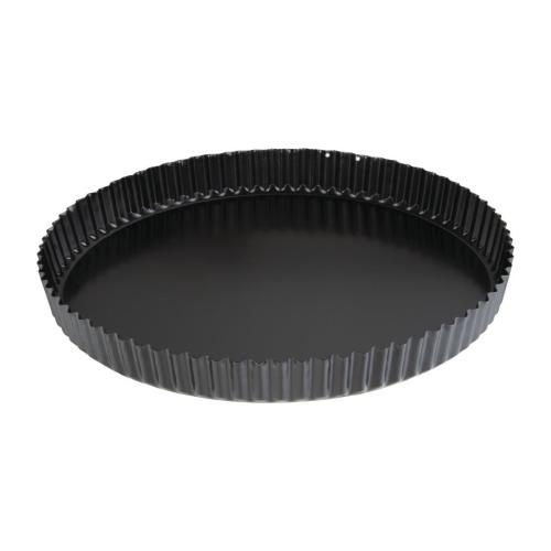 Vogue Non Stick Quiche Tin Fixed Base - 300mm