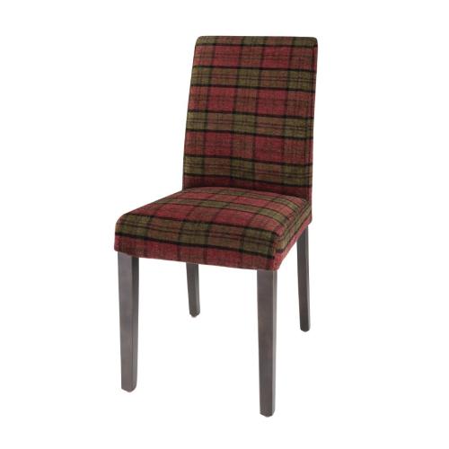 Bolero Dale Dining Chair Red/Green Claret (Pack 2)