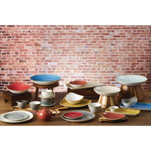 Churchill Stonecast Berry Red Triangle Bowl - 9.25" 235mm (Box 12) (Direct)