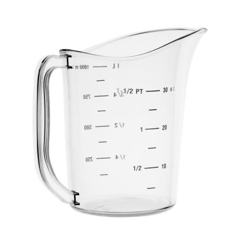 Vogue Polycarbonate Measuring Jug - 1Ltr 33 3/4fl oz