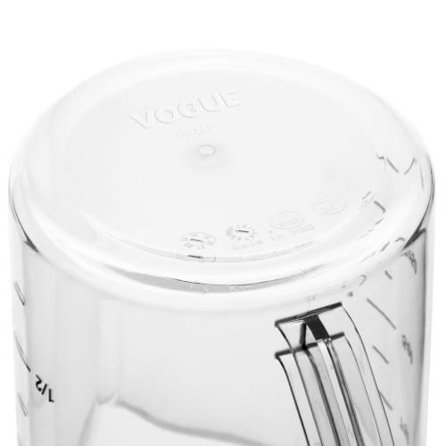 Vogue Polycarbonate Measuring Jug - 1Ltr 33 3/4fl oz