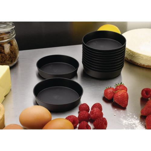 MatferBourgeat Exoglass Quiche Moulds - 100mm (Pack 12)