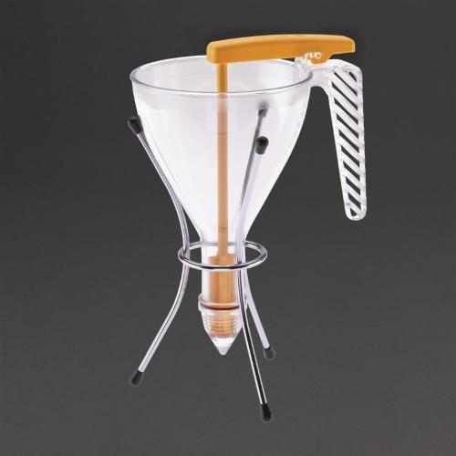 MatferBourgeat Polycarbonate Piston Funnel & Stand - 0.75Ltr (B2B)