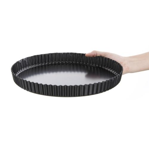 Vogue Non Stick Quiche Tin Fixed Base - 300mm