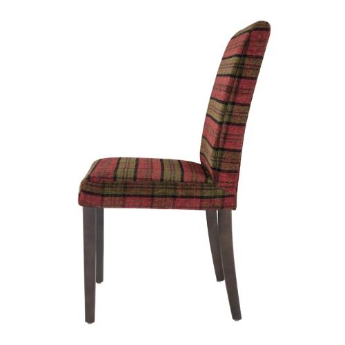 Bolero Dale Dining Chair Red/Green Claret (Pack 2)