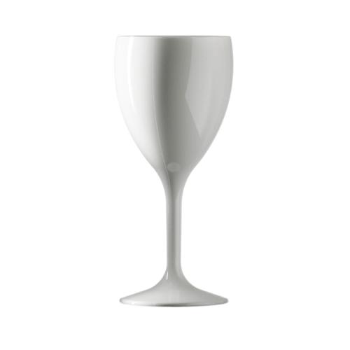 BBP Wine Glass White Polycarbonate - 312ml 11oz (Box 12)
