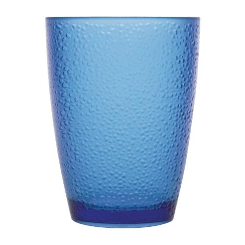 Olympia Kristallon PC Pebbled Tumbler Blue - 275ml 9 1/5fl oz (Box 6)