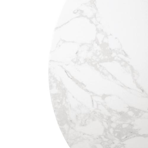 Bolero Table Round White Marble - 600mm