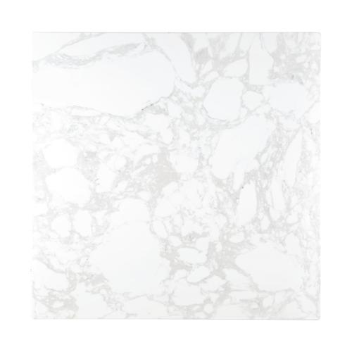 Bolero Table Square White Marble - 600mm