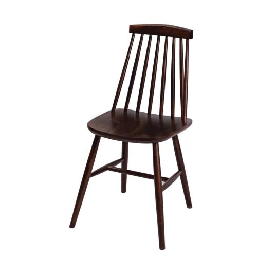 Fameg Farmhouse Angled Sidechair Walnut Effect (Pack 2)