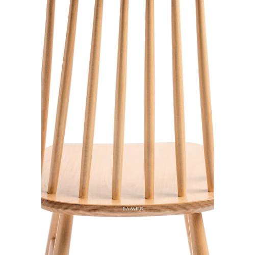 Fameg Farmhouse Angled Sidechair Natural Beech (Pack 2)