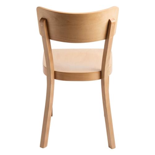 Fameg Plain Side Chair Natural Beech (Pack 2)