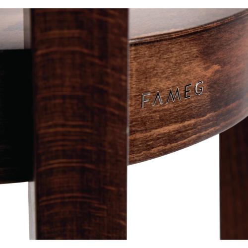 Fameg Plain Highstool (Walnut Effect) (Single)