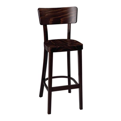 Fameg Plain Highstool (Walnut Effect) (Single)