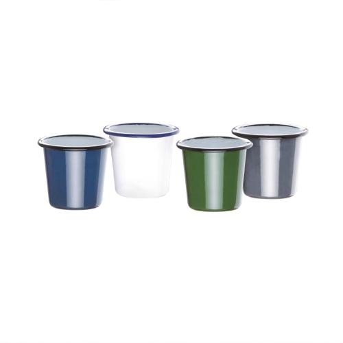Olympia Enamel Green/Black Sauce Cup - 115ml 4oz (Box 6)