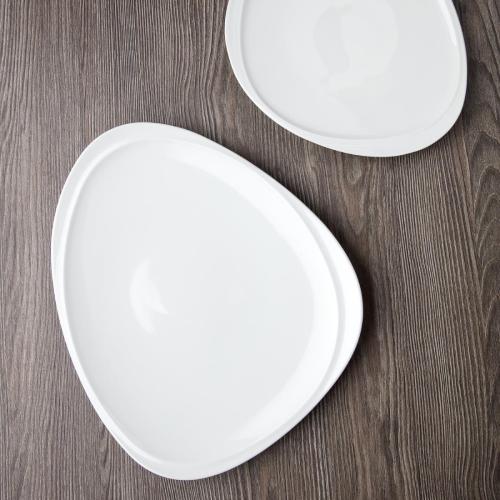 Royal Porcelain Classic Triangular Plate White - 260x305mm 10 1/4x12" (Box 12)