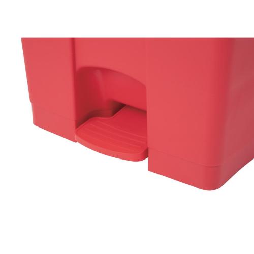 Jantex Kitchen Pedal Bin Red - 65Ltr