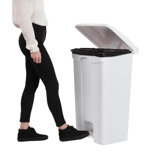 Jantex Kitchen Pedal Bin White - 87Ltr