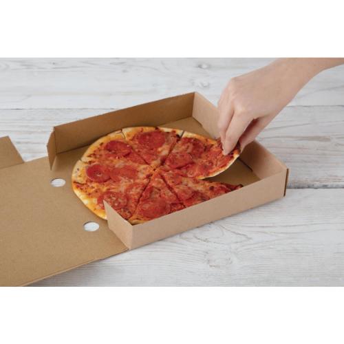 EDLP Fiesta Compostable Kraft Pizza Box - 9" (Box 100)  FSC Recycled