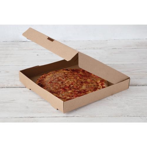 EDLP Fiesta Compostable Kraft Pizza Box - 12" (Box 100)  FSC Recycled