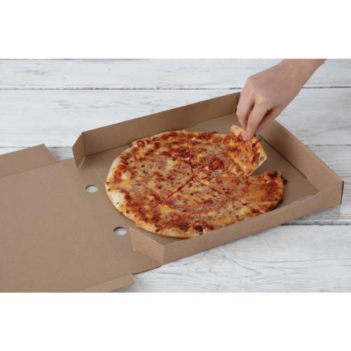 EDLP Fiesta Compostable Kraft Pizza Box - 12" (Box 100)  FSC Recycled