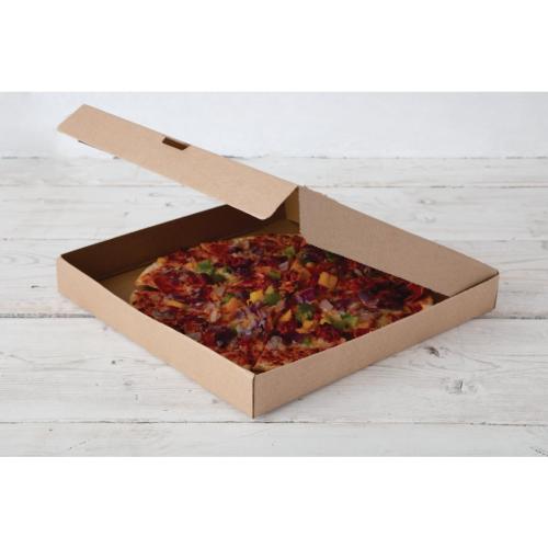EDLP Fiesta Compostable Kraft Pizza Box - 14" (Box 50)  FSC Recycled