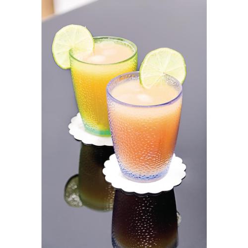 Kristallon Polycarbonate Pebbled Tumbler - 275ml 9.75oz Green (Box 6)