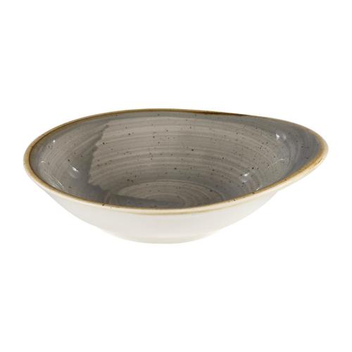 Churchill Stonecast Grey Round Dish - 6 3/8x5 5/8" (Box 12) (Direct)