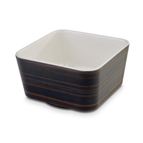 APS+ Square Bowl Oak/Cream - 0.7Ltr 130x130mm