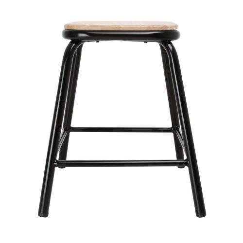 Bolero Cantina Low Stool Black (Box 4)