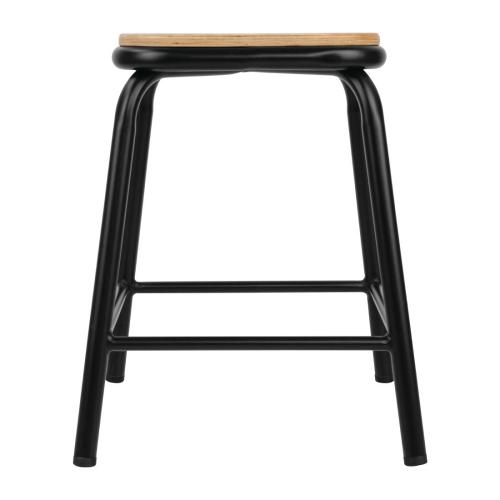 Bolero Cantina Low Stool Black (Box 4)