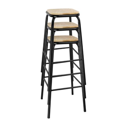 Bolero Cantina High Stool Black (Box 4)