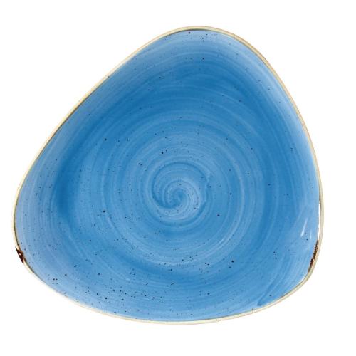 Stonecast Cornflower Triangle Plate - 265mm 10.5" (Box 12) (Direct)