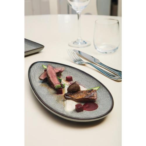 Olympia Mineral Leaf Plate - 305x145mm 12x 5 3/4" (Box 6)