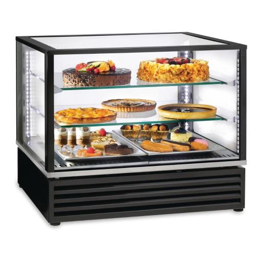 Refrigerated Display - Counter Top 2/1GN + 2 Shelf Black (Direct)