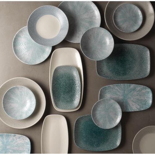 Raku Jade Green Chefs Oblong Plate - 23.7x15.7cm 9 1/3x6 1/8" (Box 12) (Direct)