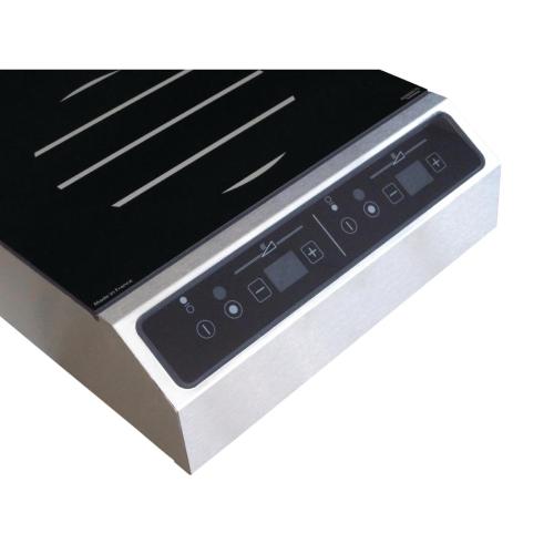 Adventys Induction Hob 2zones Front-to-Back Heavy Duty - 6kW (Direct)