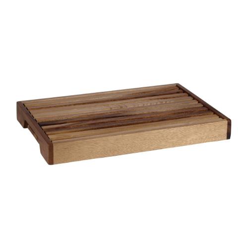 Churchill Alchemy Wood Solid Base Handled Tray 10 1/5"x15 3/5" (Box 4) (Direct)