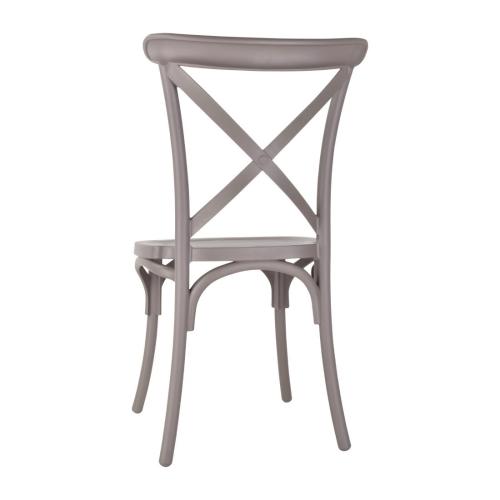 Bolero PP Crossback Side Chair Capuccino (Pack 4)