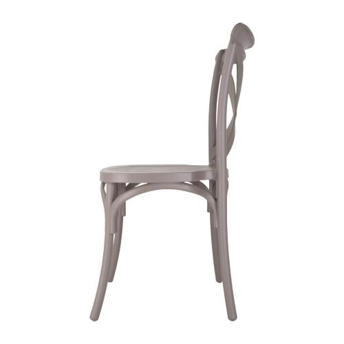 Bolero PP Crossback Side Chair Capuccino (Pack 4)