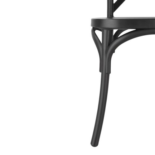 Bolero PP Crossback Side Chair Black (Pack 4)