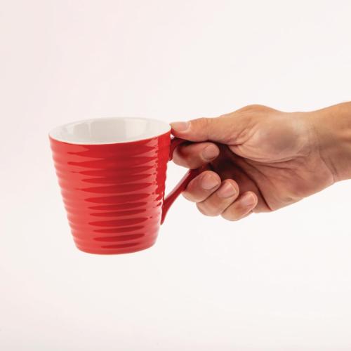 Olympia Cafe Aroma Mug Red - 340ml 11 1/2fl oz (Box 6)