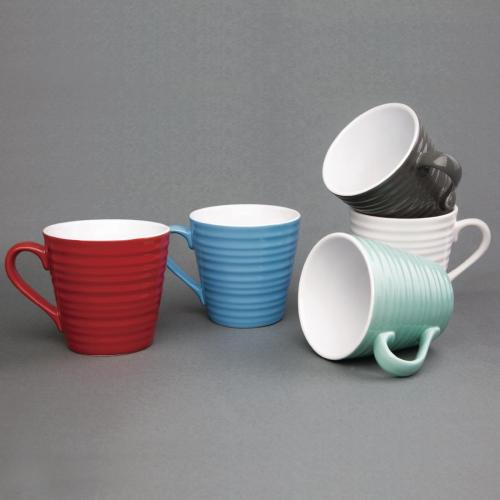 Olympia Cafe Aroma Mug Charcoal - 340ml 11 1/2fl oz (Box 6)