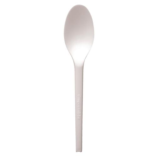 Fiesta Green Spoon CPLA White - 149mm (Pack 100)