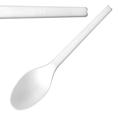 Fiesta Green Spoon CPLA White - 149mm (Pack 100)