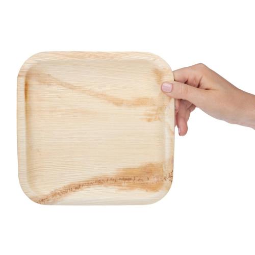 Fiesta Compostable Palm Leaf Plates Square - 200x200mm (Pack 100)