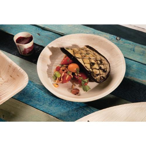 Fiesta Compostable Palm Leaf Deep Plates Round - 175mm (Pack 100)