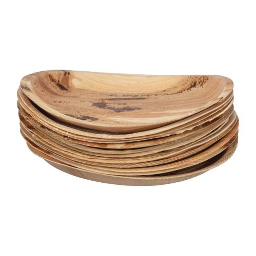 Fiesta Compostable Palm Leaf Plates Round - 250mm (Pack 100)