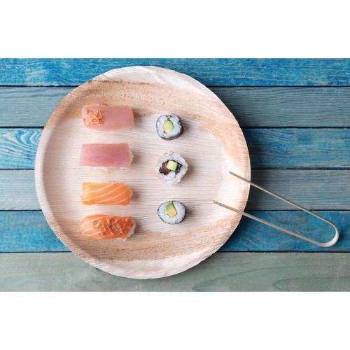 Fiesta Compostable Palm Leaf Plates Round - 250mm (Pack 100)